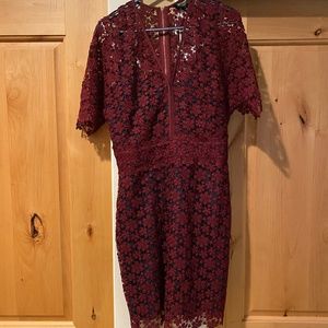 Juicy Couture size 6 Bordeaux lace dress with tags
